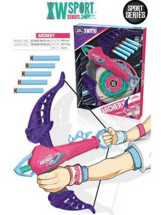 სათამაშო/soft Bullet Series (with Target)(pink & Purple)