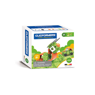 Clicformers..ასაწყობი ნაკრები.მწვანე .25 ნაწილი.