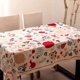 სუფრა - ღვინო 140x140სმ თეთრი ბამბა