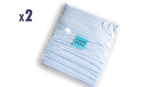 100 Ცალი Სამშრიანი Პირბადე- 2 Შეკვრა