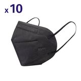 რესპირატორი 10 Ცალი Შავი  Kn95/ffp2