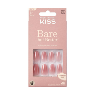 KISS ხელოვნური ფრჩხილები Bare-But-Better Nails - Nude Nude