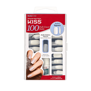 KISS 100ც ფრჩხილის შეკვრა100 Nails -  Active Squar