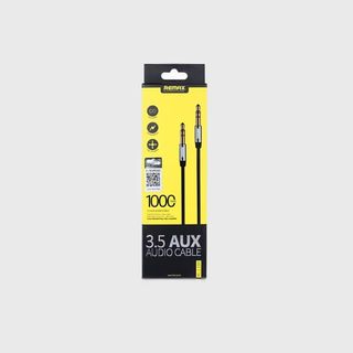 Remax 3.5mm Aux Audio Კაბელი Rl-l100 1m Black