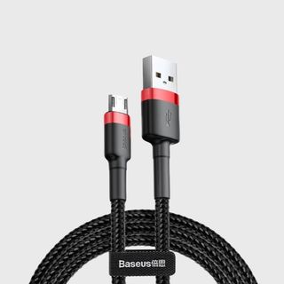 Baseus Cafule Კაბელი Usb For Micro 1.5a 2m Red+black Camklf-c91