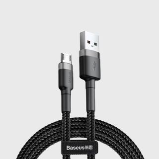 Baseus Cafule Კაბელი Usb For Micro 1.5a 2m Gray+black Camklf-cg1