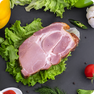 შებოლილი ღორის კისერი (0.5 კგ)