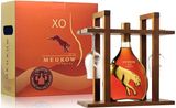 Meukow Xo 0,7 L 40 % Wooden Rack + 2 Tulip Glasses - Კონიაკი Მეუკოვი Იქს Ოუ