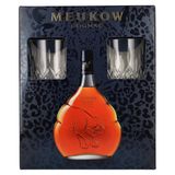 Meukow Vsop 0,7 L 40 % 2 Odin Glasses - Კონიაკი Მეუკოვი Ვი Ეს Ოუ Პი