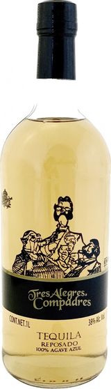Tres Alegres Compadres Reposado 0,75 L 40 % - Ტეკილა Ტრეს Ალეგრეს Კომპადრეს Რეპოსადო