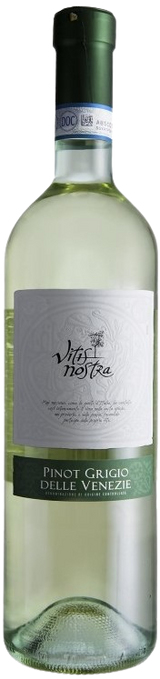 Vitis Nostra - Pinot Grigio White Dry Wine 0.75 - Ვიტის Ნოსტრა - Პინო Გრიჯო Ღვინო Თ/მშ 0.75