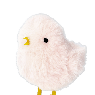 Pintainho de Páscoa pequeno com pelo rosa