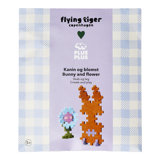 Puzzle - Conjunto de flores e coelhinho