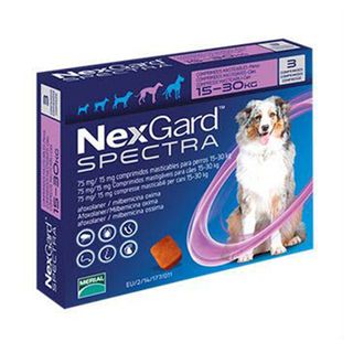 Ანტიპარაზიტული Აბები L Ძაღლისთვის Nexgard Spectra Chew L 15-30 Კგ 1 Ცალი