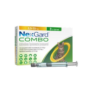 Ანტიპარაზიტული Წვეთები L Კატისთვის Nexgard Combo Cat L (3x1 Პიპეტი)