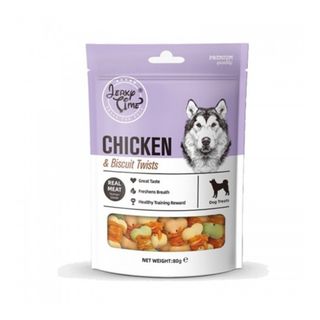 Სნექი Ძაღლისთვის Jerky Time Chicken & Biscuits Twists 80 Გრ