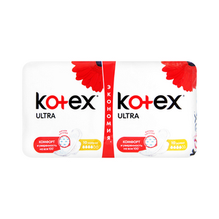 კოტექსი - ულტრა ნორმალი /4წვ/ #20 2638 5029053542638 Kotex - Ultra Normal /4lb/ 2638 #20