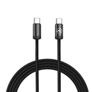 Cablu date si incarcare rapida Tellur Minimalist USB-C to USB-C, 240W, 2m, negru