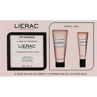 ლიერაკი - სასაჩუქრე ნაკრები LIFT INTEGRAL ღამის კრემი 50მლ + დღის კრემი 15მლ + შრატი 10მლ 4430 LIERAC - SET LIFT NIGHT CREAM 4430