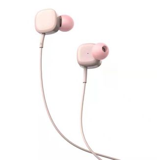 Casti in-ear cu fir Tellur Basic Sigma, microfon, roz