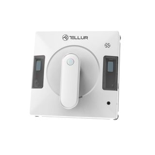 Robot curatare geamuri WiFi Tellur Smart, RWC02, 72W, doua rezervoare apa, anti cadere, alb