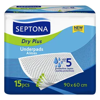 ზეწარი მწოლიარის სეპტონა 60X90სმ #15 0036/0235/0266 SEPTONA INCONTINENCE UNDERPADS MEDICARE 60x90 in a bag with SAP #15 0036/0235/0266