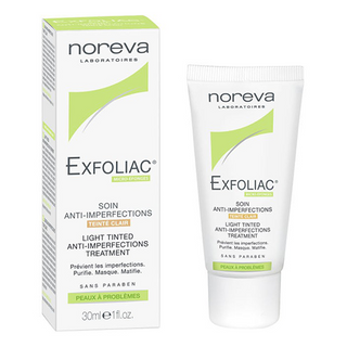 ნორევა - Exfoliac სახის კრემი ღია შეფერილობის/ნაკლოვანებების სამკურნალო 30მლ 9831 Noreva - Exfoliac Light Tinted Anti­Imperfections Treatment 30Ml 9831