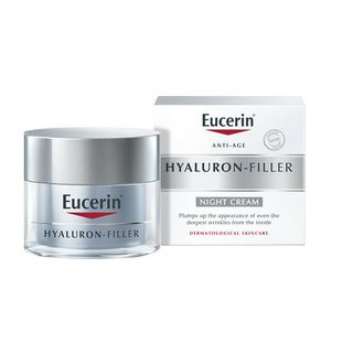 ეუცერინი - ჰიალურონ-ფილერი სახის კრემი ნაოჭების შემავსებელი ყველა ტიპის კანი ღამის 50მლ 63486/4864 EUCERIN-HYALURONIC FILLER - NIGHT ANTI-WRINKLE CREAM FOR ALL SKIN TYPES 50ML 63486/4864