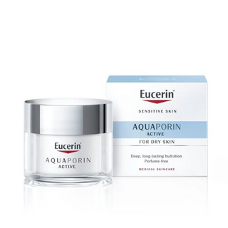 ეუცერინი - აქვაპორინ აქტივი სახის კრემი დამატენიანებელი მშრალი მგრძნობიარე კანის დღე/ღამე 50მლ 69780/8295 EUCERIN-AQUA PURE ACTIVE - SATURATED MOISTURIZING DAY CREAM FOR DRY SKIN 50ML 69780/8295