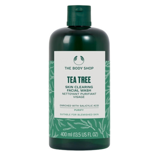 ბოდი შოპი - ჩაის ხე სახის დასაბანი გელი ცხიმიანი/პრობლემ. კანის 400მლ 82880/18409 FACE WASH TEA TREE SKIN CLEARING 400ML 18409/38347