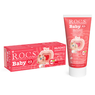 როქსი - კბ/პასტა ბავშვის ვაშლი 0-3 წელი 45გრ 5048 R.O.C.S. Toothpaste baby mild care. apple. 45 gr. 5048