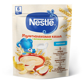 ნესტლე - ფაფა რძიანი 5 მარც ვაშლით და ბანანით 200გრ 3434 NESTLE IC Milk BL MCerAppBna 9x200g