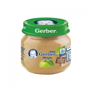 ნესტლე - გერბერი პიურე ვაშლით 80გრ 8419 Gerber Apple Puree 80g