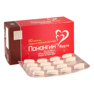 პანანგინი ფორტე ტაბ.316მგ/280მგ.n60