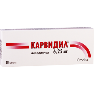 კარვიდილი ტაბ. 6.25მგ.n28