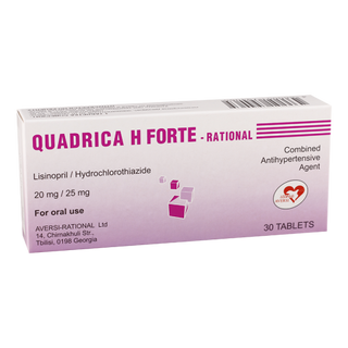 კვადრიცა H ფორტე ტაბ.20მგ/25მგ.n30