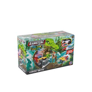 ტრასა ნიანგით და მანქანით, ფერის შემცვლელი Croc-Bite Teamsterz HTI Toys 418020