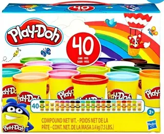 Hasbro- Play Doh - 40 ცალიანი პლასტელინის შეფუთვა - E9413