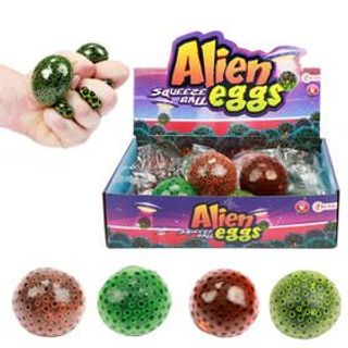 Squeeze Ball - Alien Egg - წყლის ბურთები 4 სახეობა ასორტიმეტნში