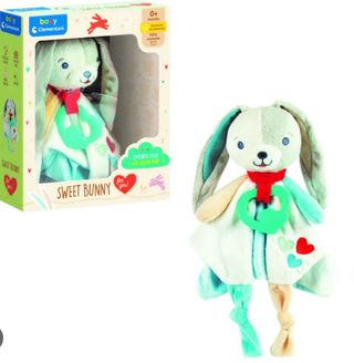 Baby Clementoni - First Months Cuddle Cloth Rabbit