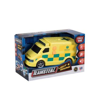 სასწრაფოს მანქანა ხმოვანი და მანათობელი 18x11 სმ Light & Sound Teamsterz HTI Toys-418132