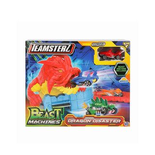 ტრასა მანქანით ზვიგენი Dragon's Defeat Disaster Race Track Beast Machines Teamsterz HTI Toys-418125