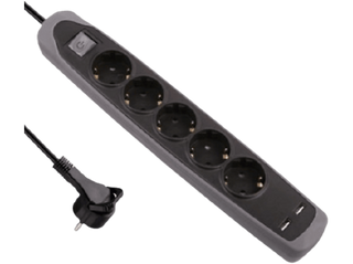 Regleta - Electraline 62156 5T+2Usb (1506905)