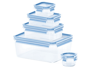Tefal Masterseal Fresh Lot De 5 Boîtes De Conservation Alimentaire 3.70 L + 1 L + 0.55 L + 0.25 L + 0.15 L