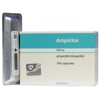 Beecham Ampiclox Capsules 500Mg, 100 Count