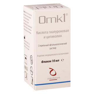 Omikron Omk-1 სტერილური ოფთალმური ხსნარი, 10მლ
