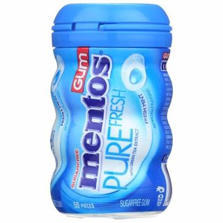 Mentos Pure Fresh Mint Sugar-Free Gum, 50 Pieces