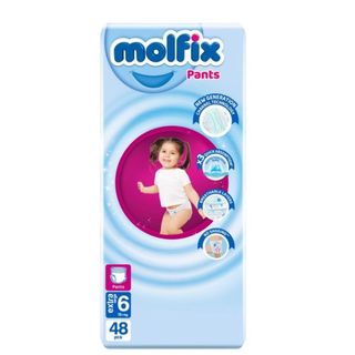 Molfix Pants Open Diaper Size 6, 48 pcs