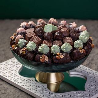 Support vert GF - Pieds doré - Dattes et sellou prestiges