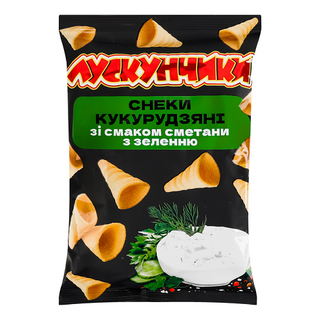 Снеки Кукур Лускунчики Смет Зелень 130г